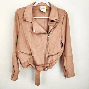 Lysse Women's Faux Suede Moto Jacket Size Large